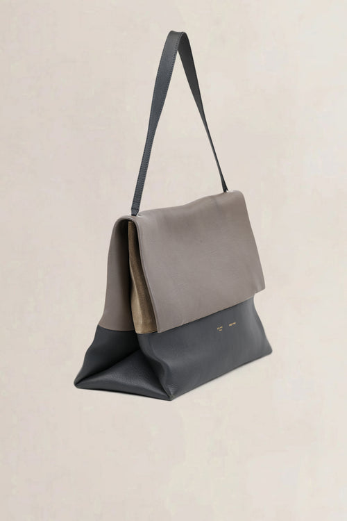 Céline Taupe/Charcoal All Soft Shoulder Bag