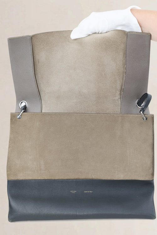 Céline Taupe/Charcoal All Soft Shoulder Bag