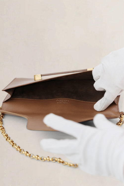 Delvaux Brown Victor Shoulder Bag