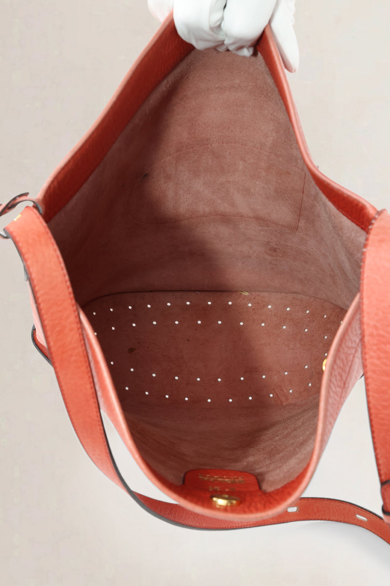 Delvaux Pink-Red Leather 'Coup de Chapeau' Limited Edition Le Pin Crossbody Bag