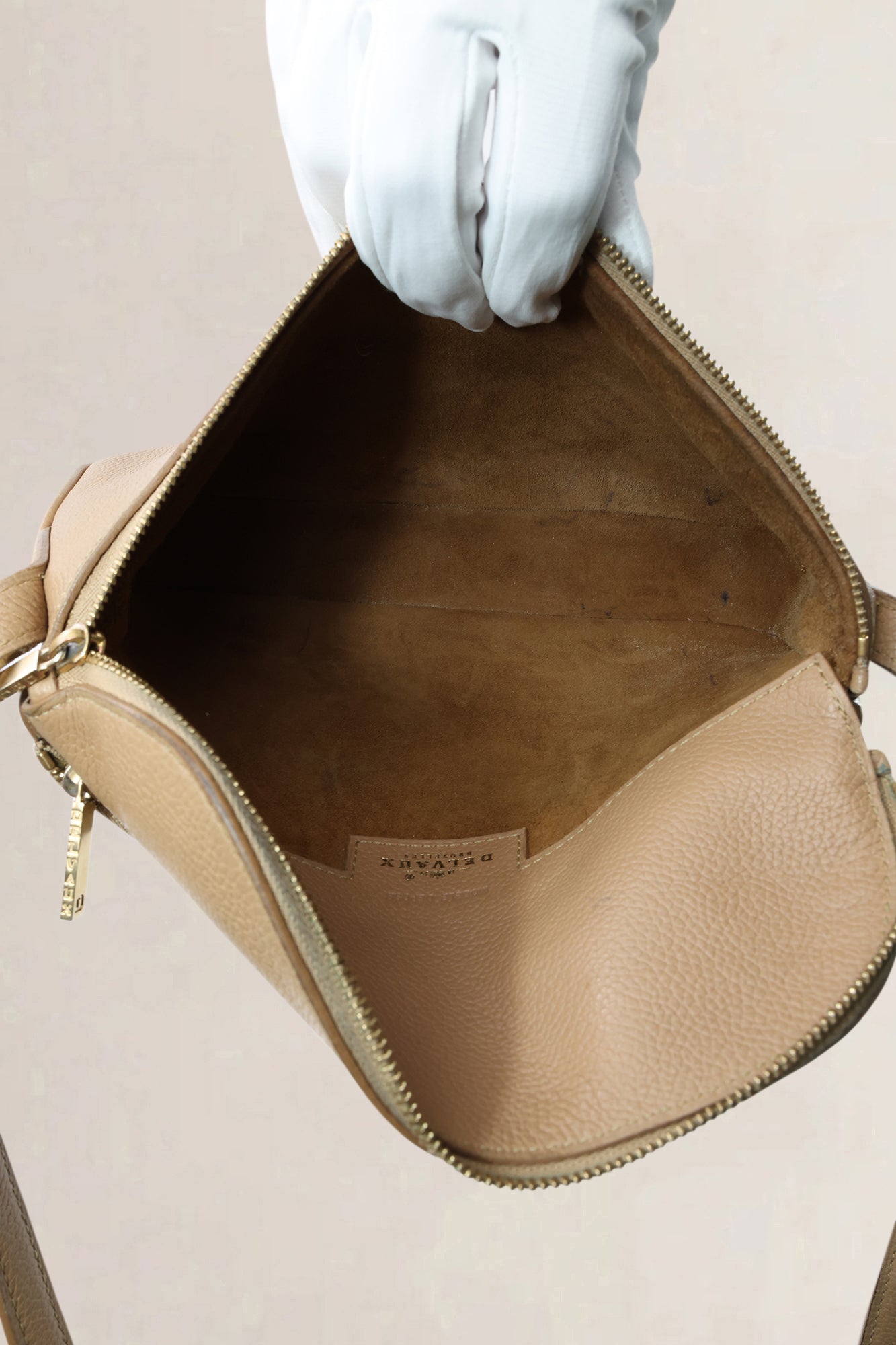 Delvaux Beige Macao Crossbody Bag