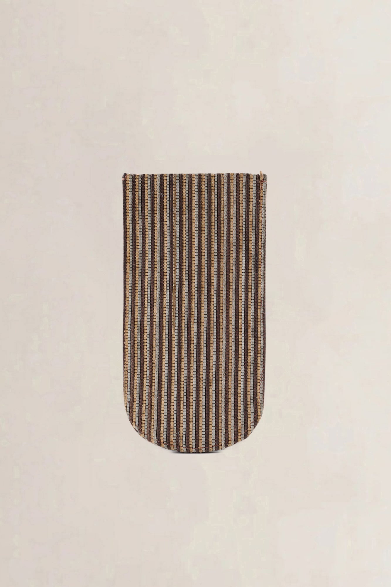 Delvaux Brown Toile De Cuir Glasses Case