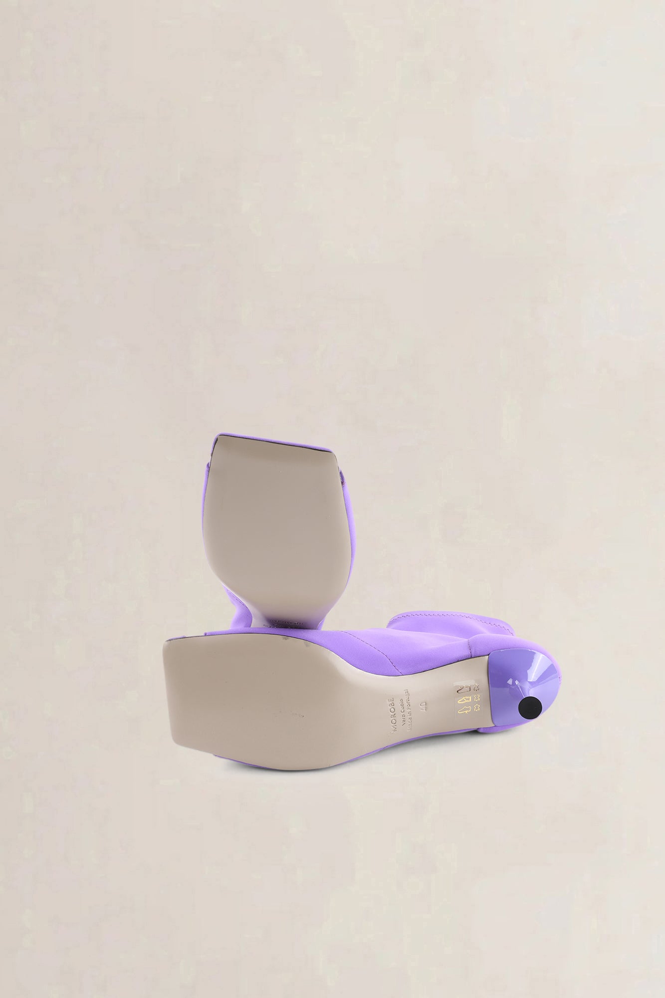 Morobé Light Purple Open Toe Boots — preloved
