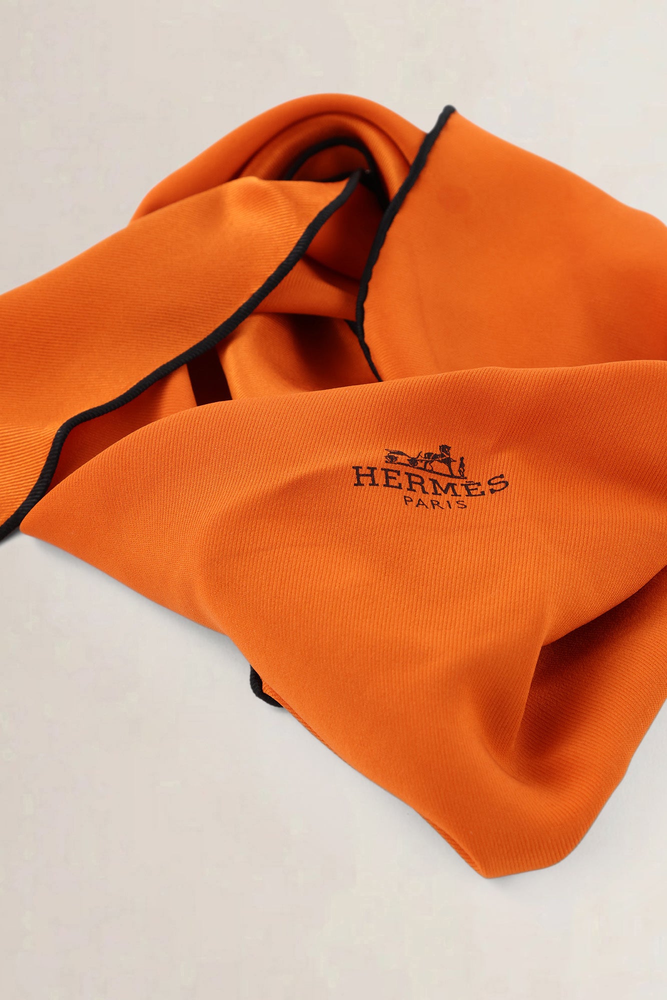 Hermès Orange Silk Scarf