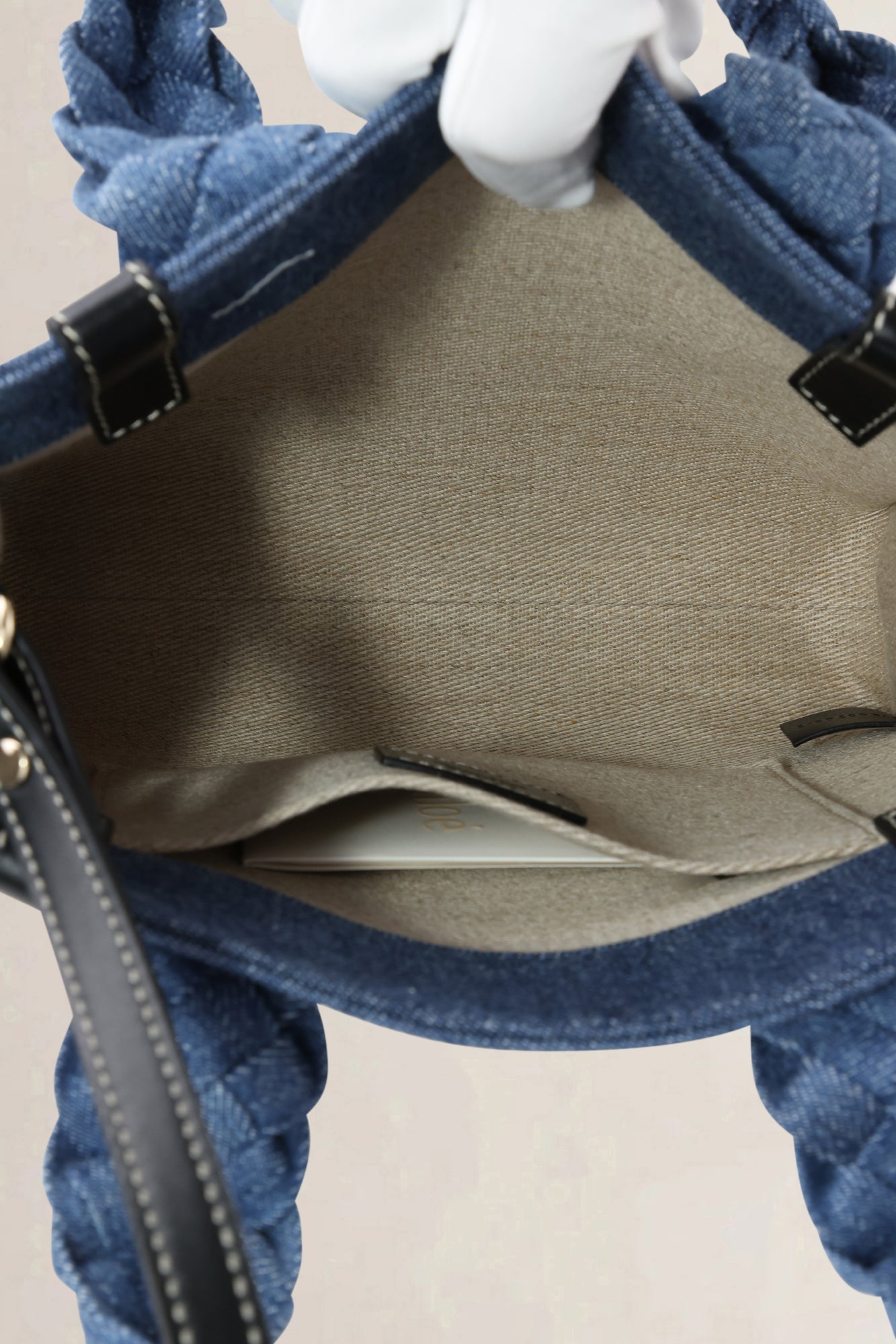 Chloé Denim Woody Small Crossbody Bag