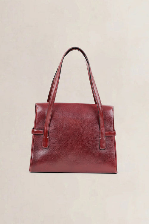 Delvaux Burgundy Shoulder Bag