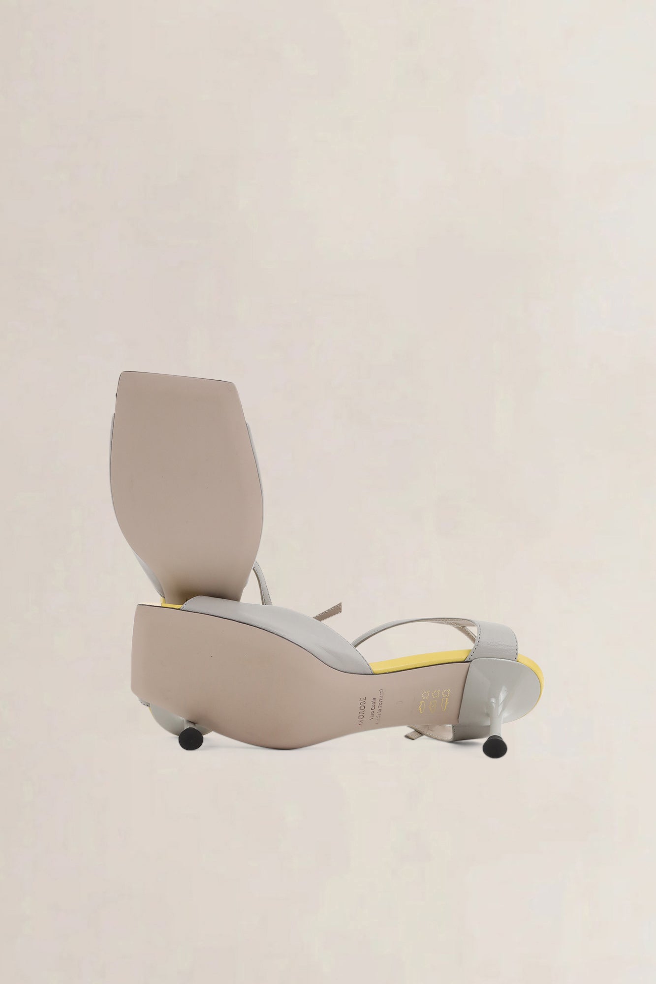 Morobé Grey/Yellow Sandals