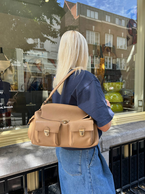 Delvaux Coquin Poches Blush Shoulder Bag