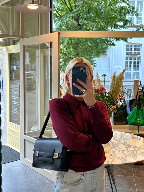 Delvaux Black Madame PM Polo Crossbody Bag