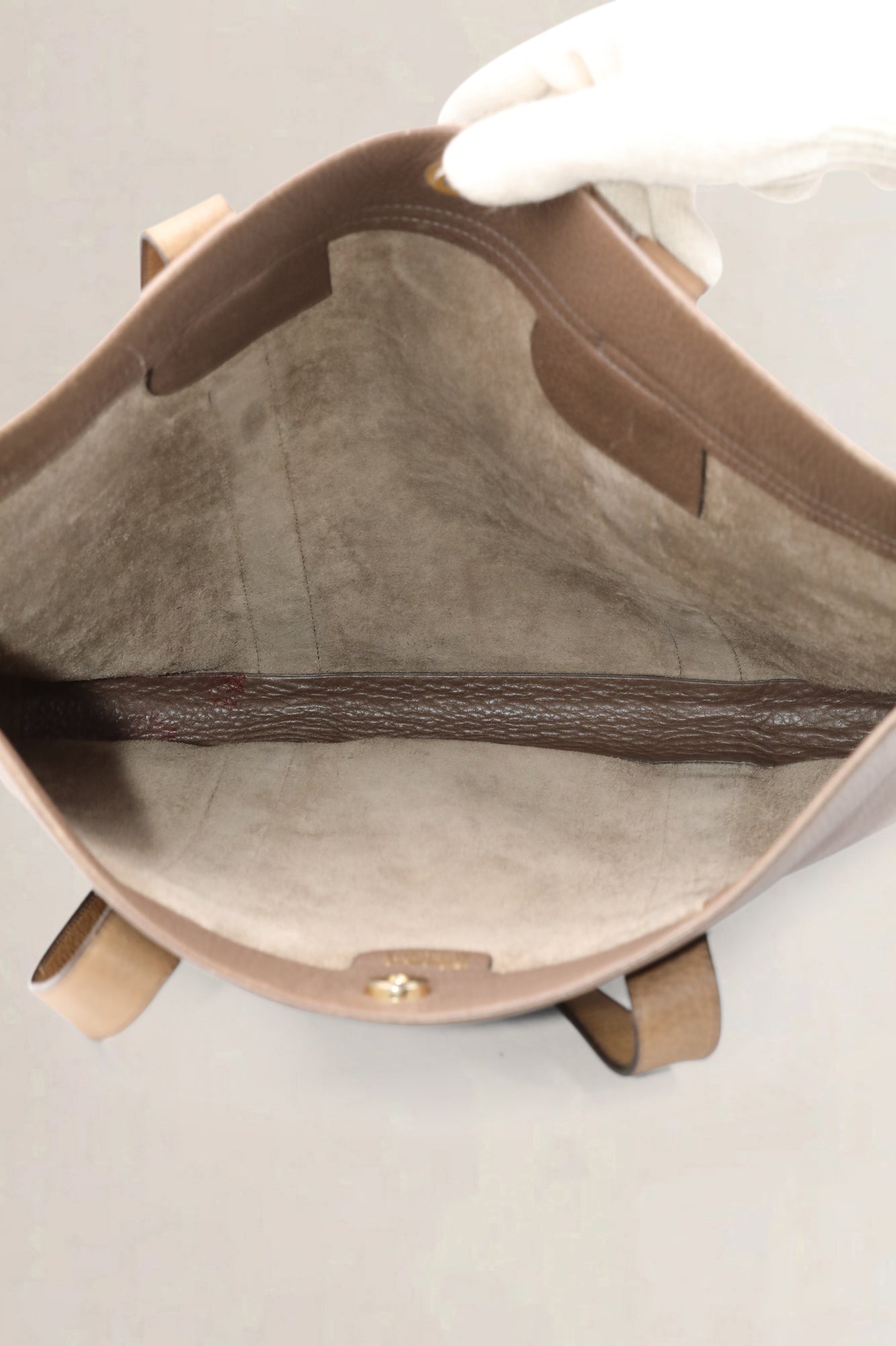 Delvaux Bruine Leren Schoudertas