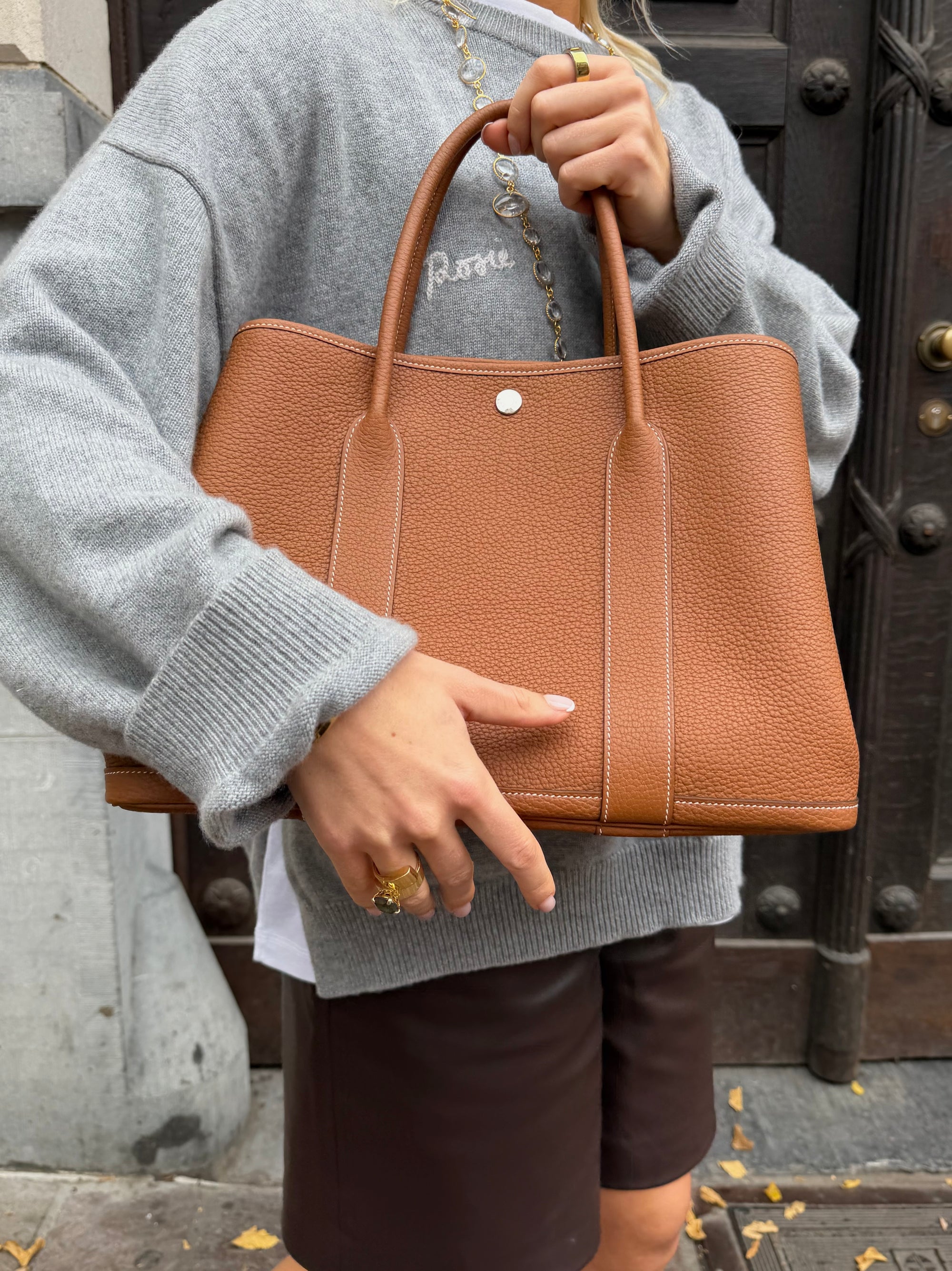 Hermès Garden Party 36 Gold Veau Negonda