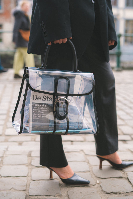 Brillant  Transparant X-Ray Vinyl Limited Edition Top Handle Bag