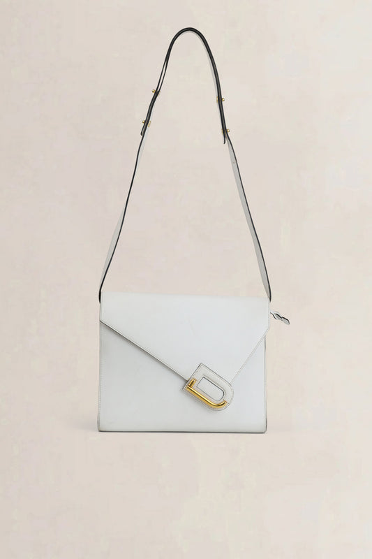 Delvaux Witte Romeo Crossbody Tas