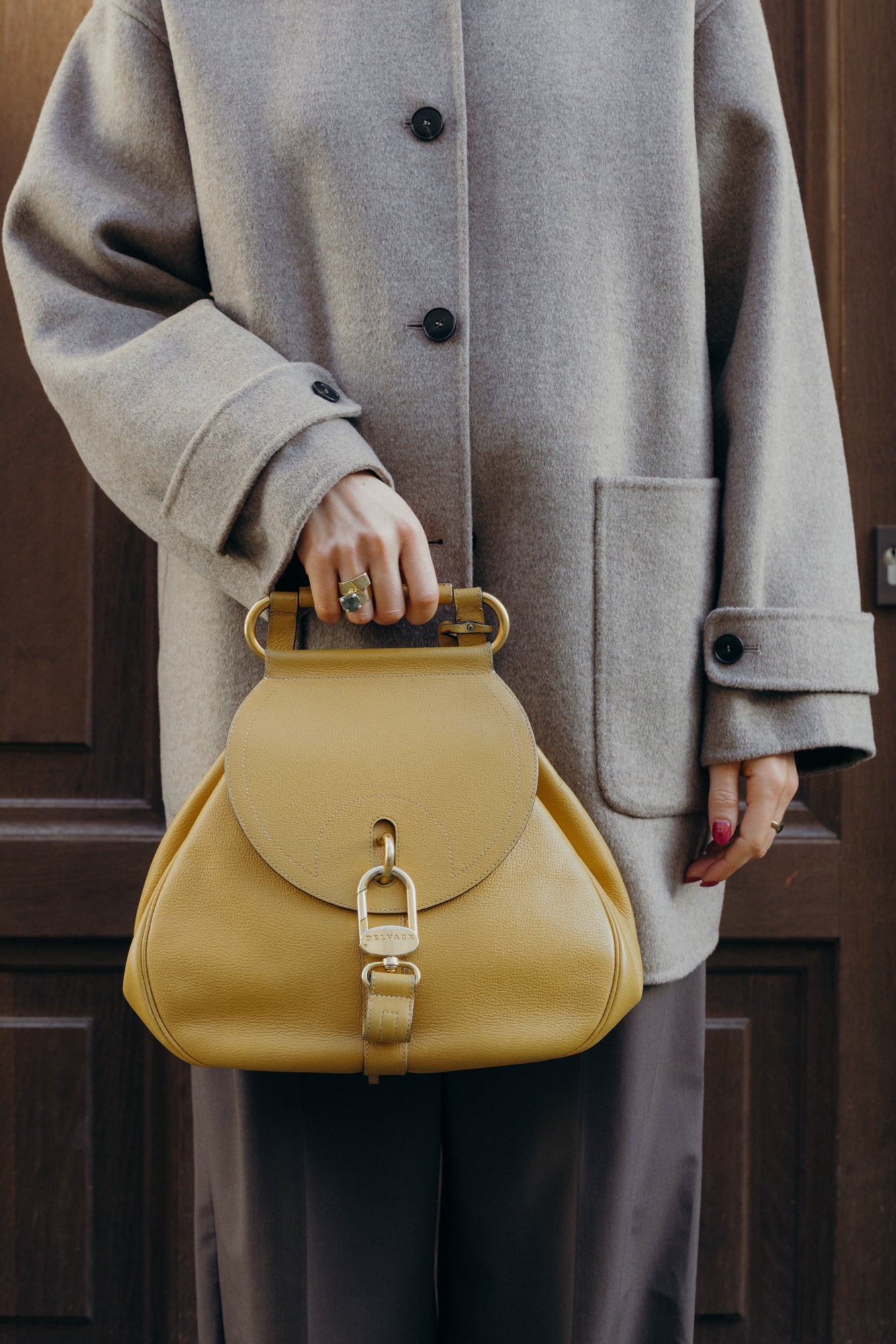 Yellow Cerceau GM Shoulder Bag