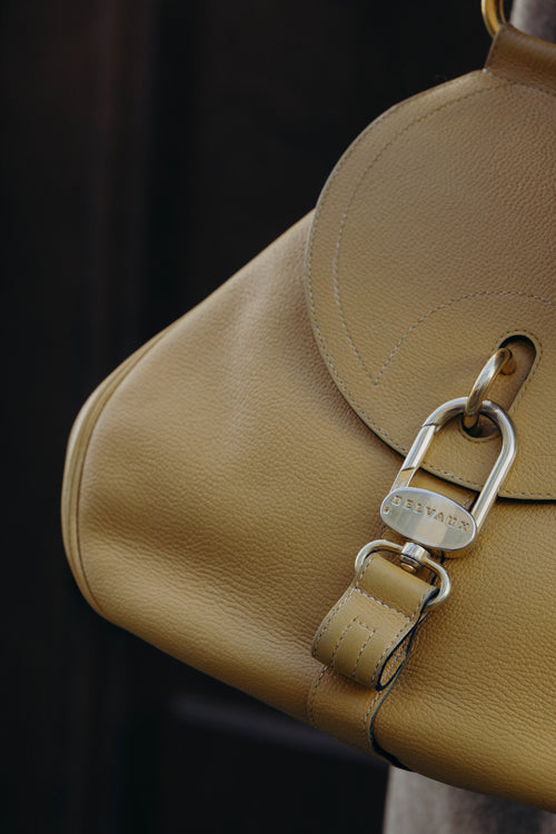 Delvaux Yellow Cerceau GM Shoulder Bag