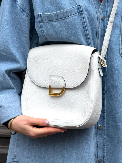 Delvaux White Diva Diligent Crossbody Bag