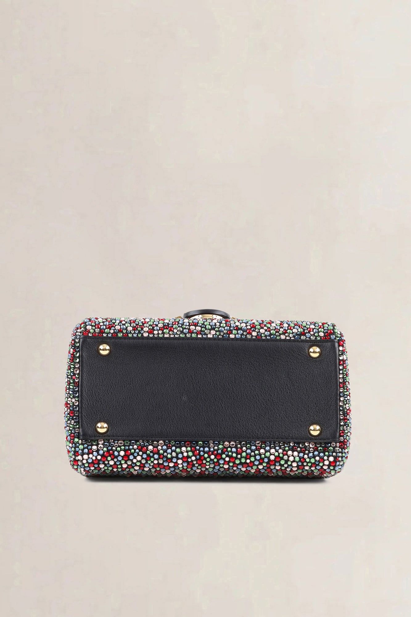 Delvaux Brillant Black Mini Crystal Multicolor Limited Edition Crossbody Bag