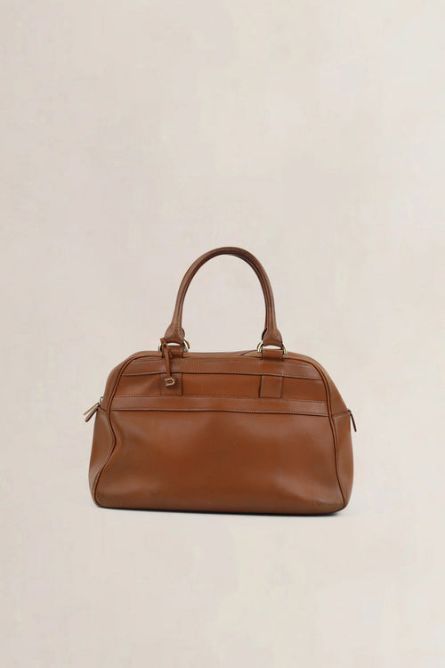 Delvaux Camel Parole Top Handle Bag