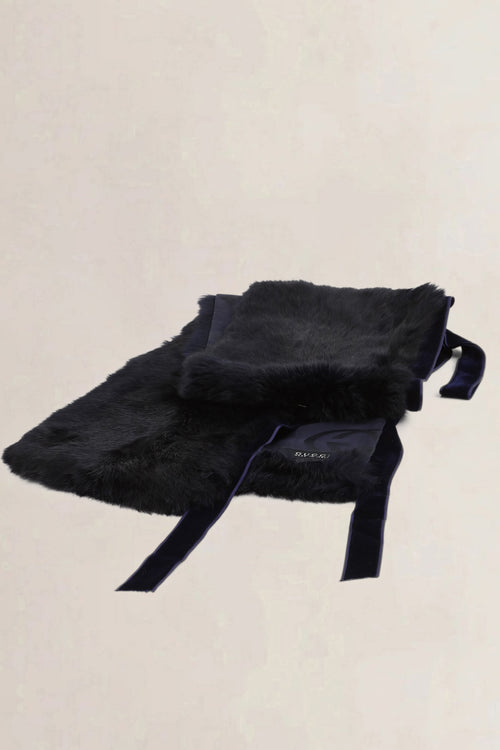 Gucci Black Fur Scarf