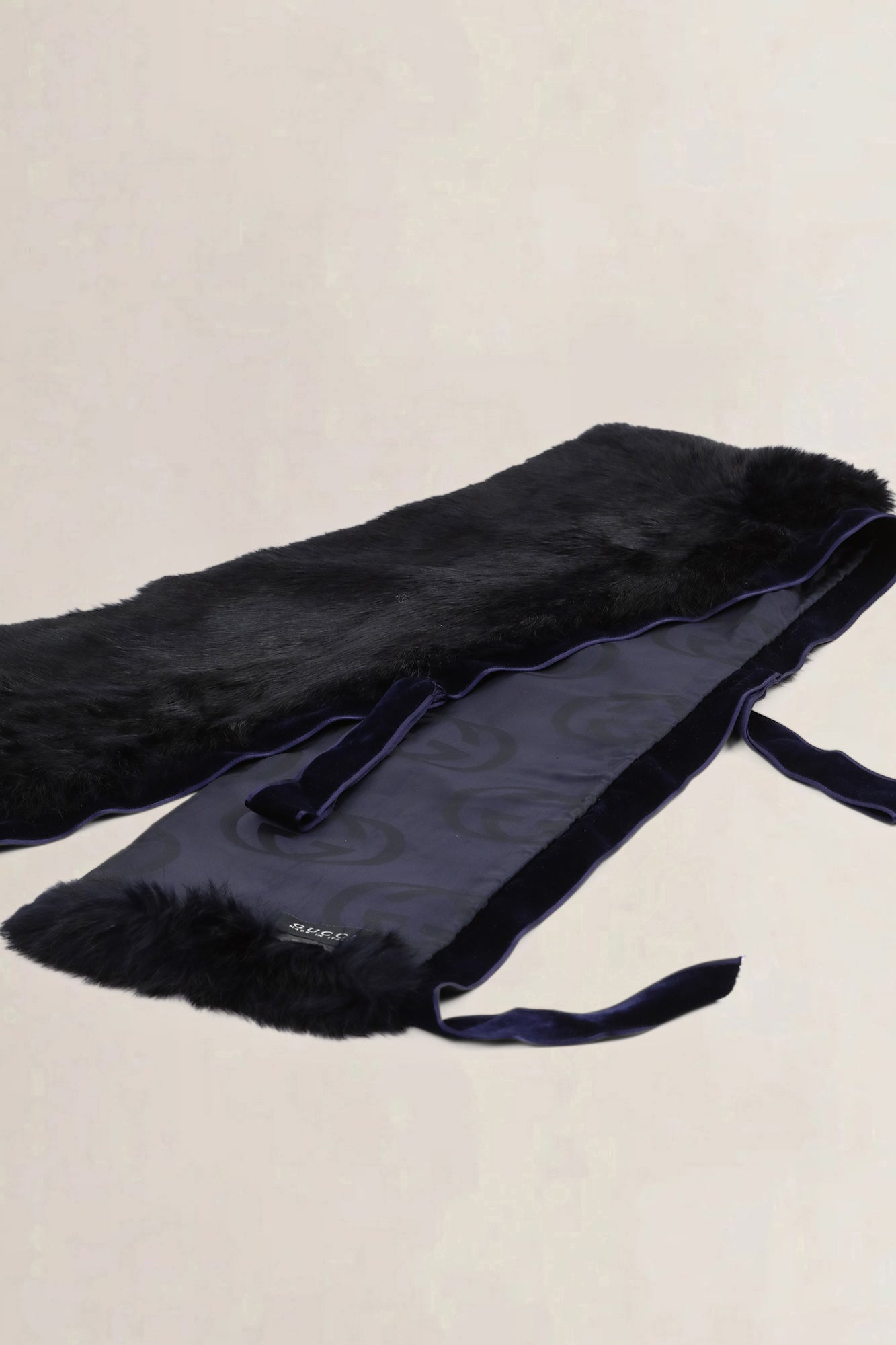 Gucci Black Fur Scarf