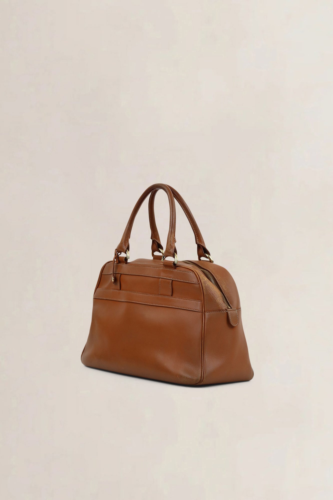 Delvaux Camel Parole Top Handle Bag
