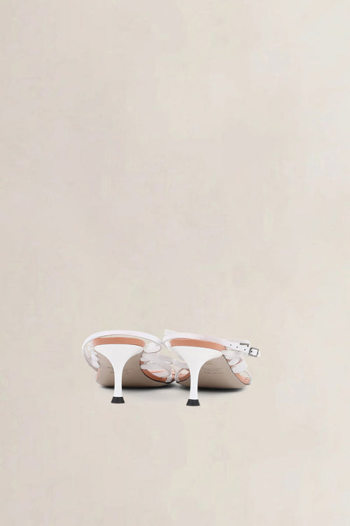 Morobé White Lace Sandals