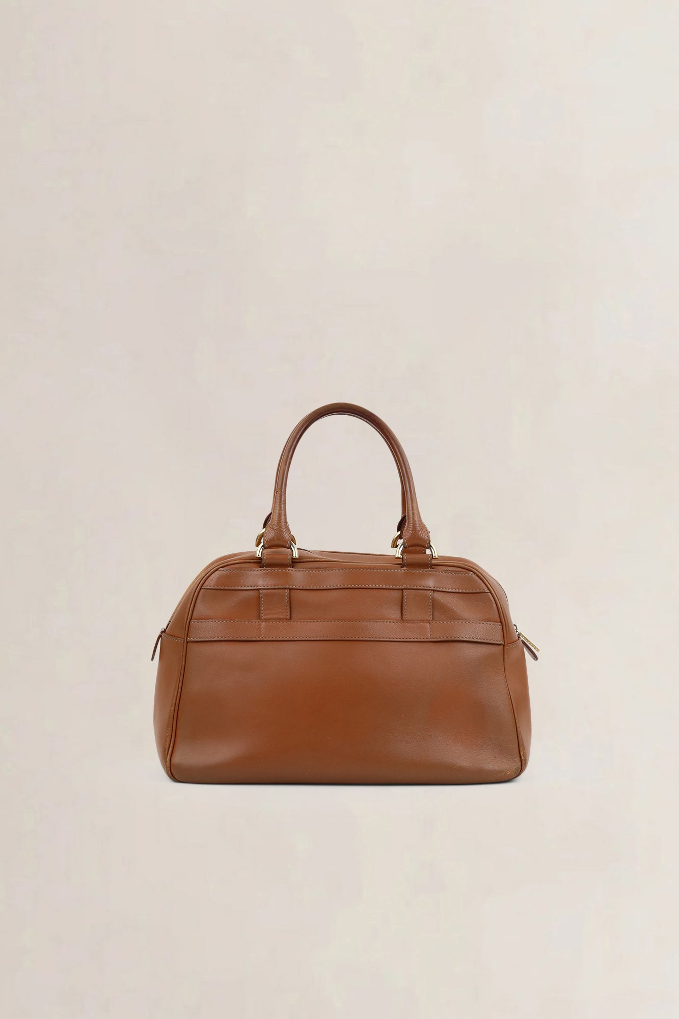 Delvaux Camel Parole Top Handle Bag
