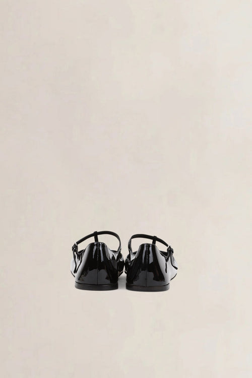 Miu Miu Black Patent Leather Ballet Flats