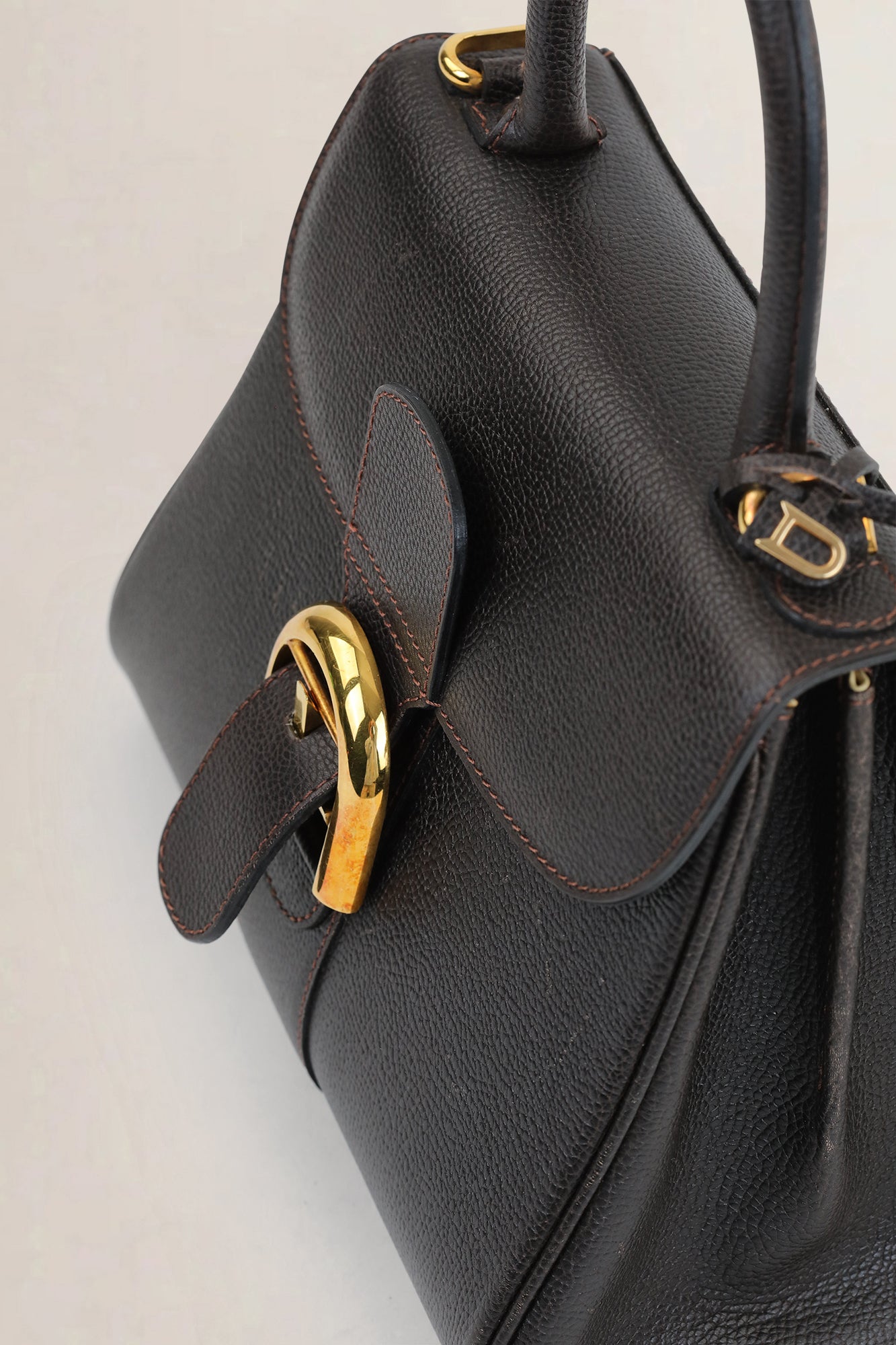 Delvaux Brillant Brown PM Crossbody Bag