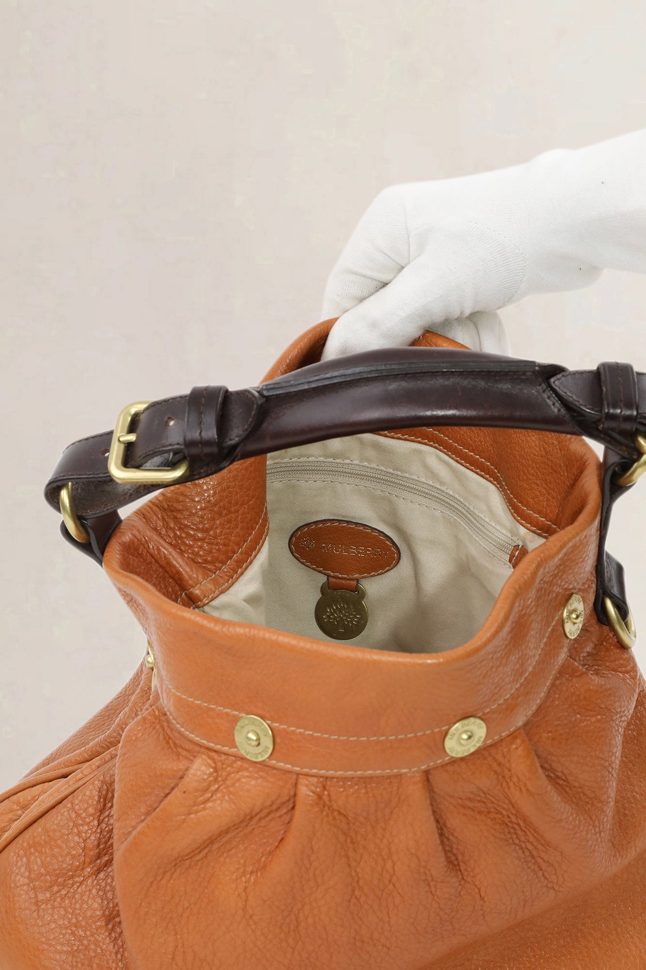 Mulberry Brown Mitzy Messenger Shoulder Bag