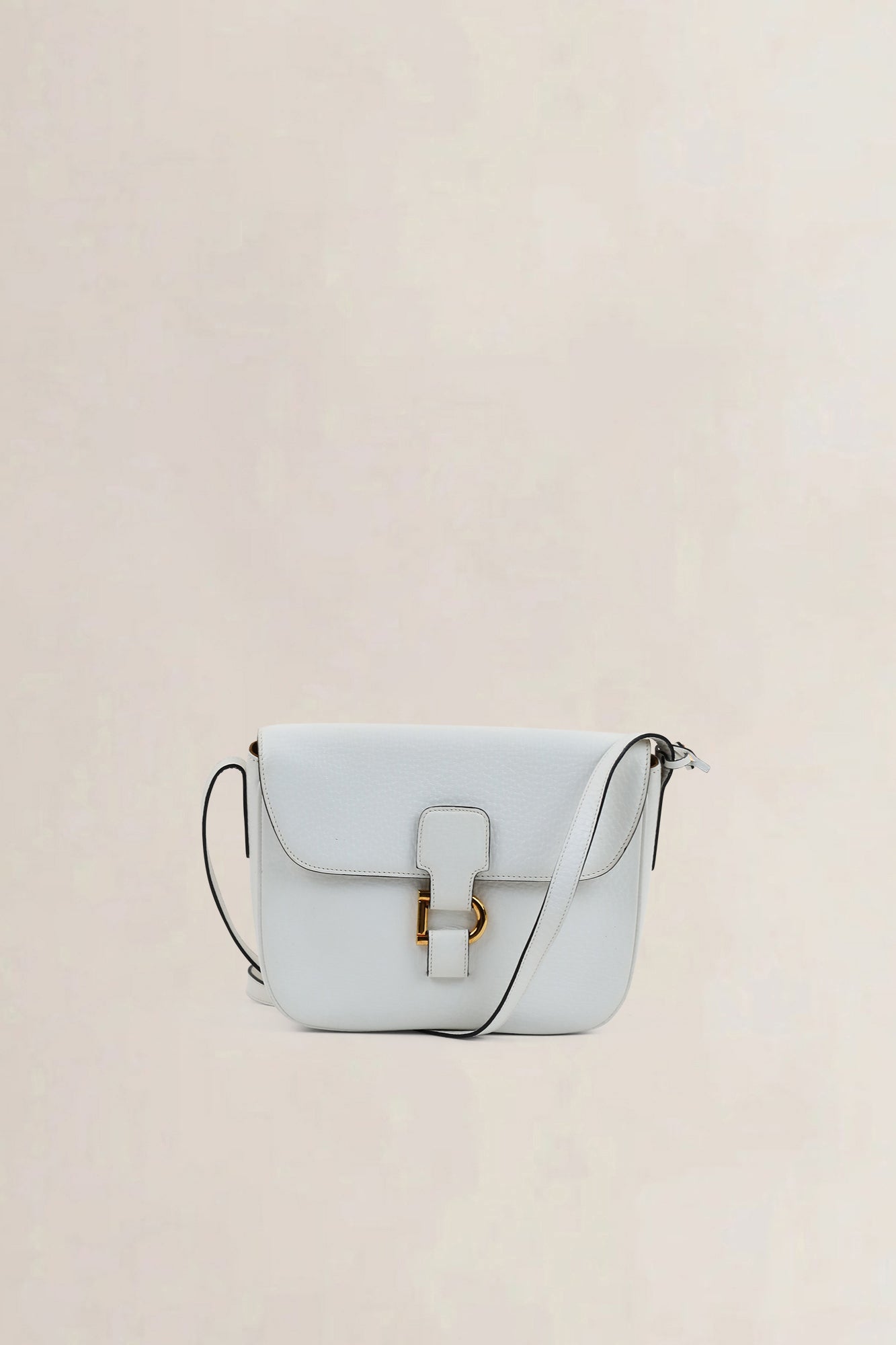 Delvaux White Leather Crossbody Bag