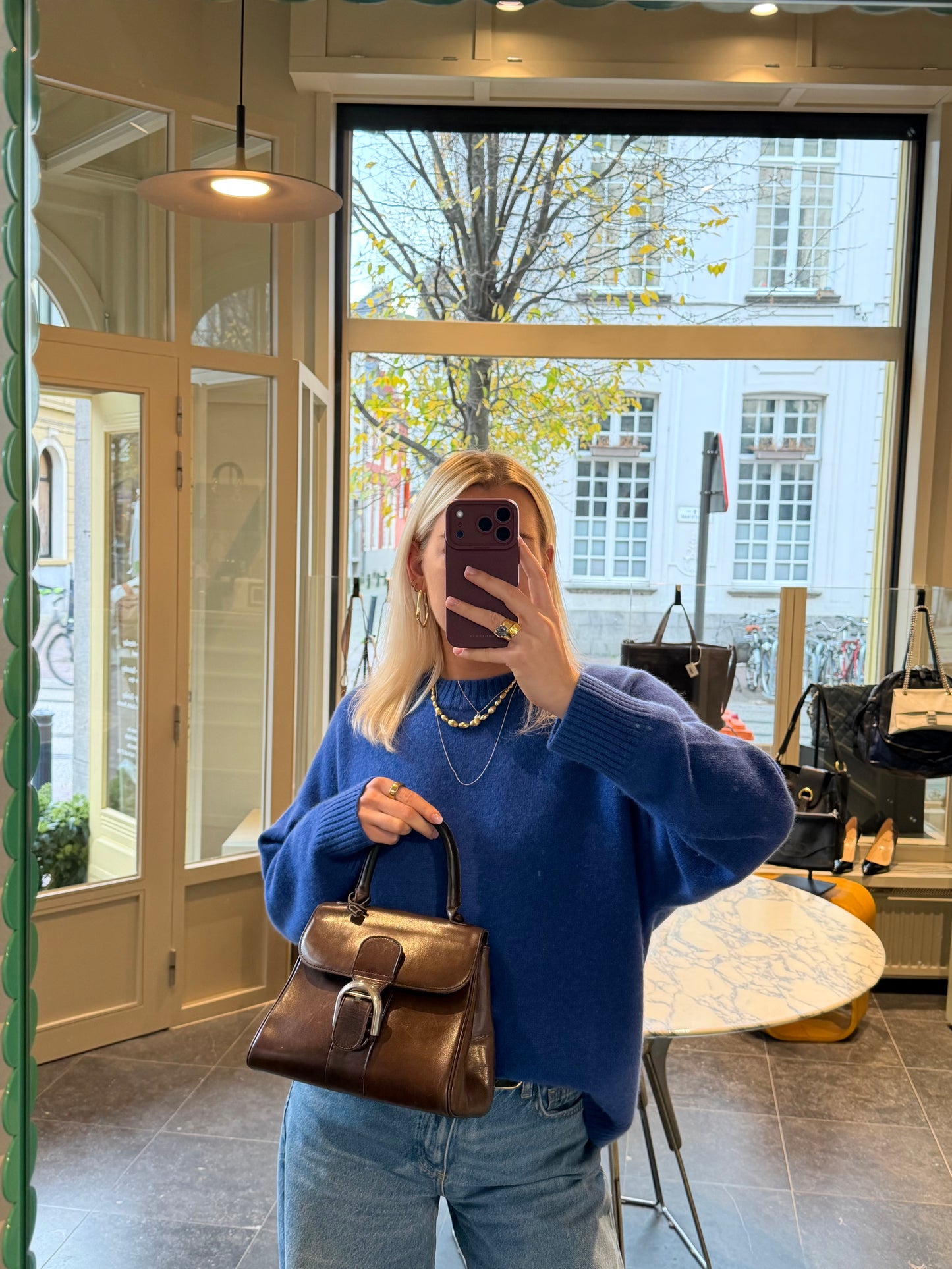 Delvaux Brillant Brown Vintage Top Handle Bag