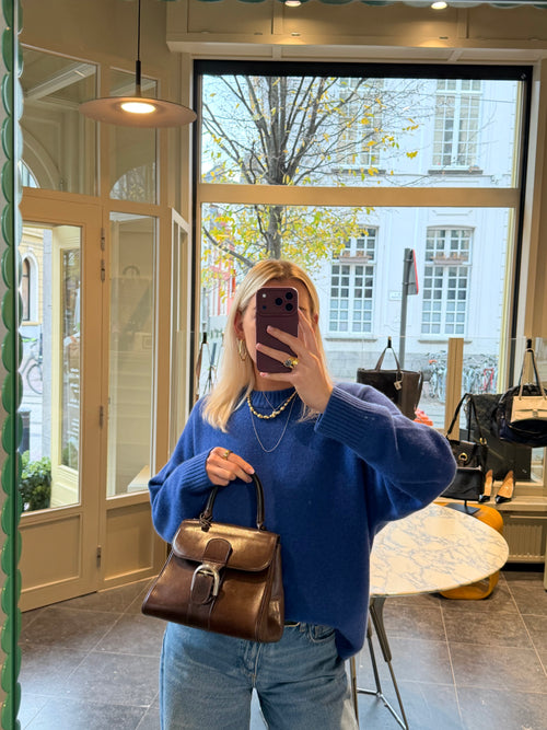 Delvaux Brillant Brown Vintage Top Handle Bag