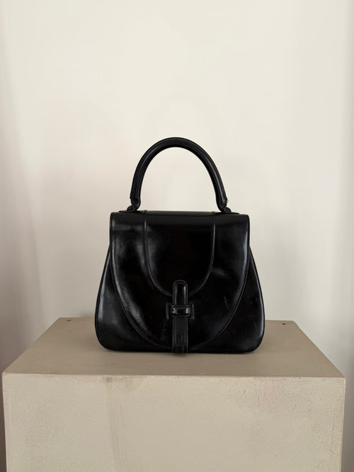 Delvaux Black Vintage Top Handle Bag