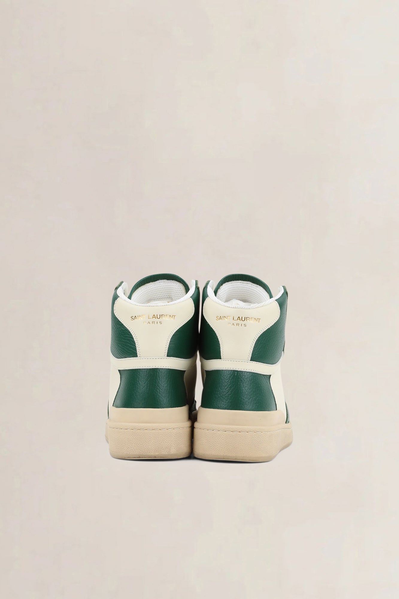 Saint Laurent Green High Top Sneakers