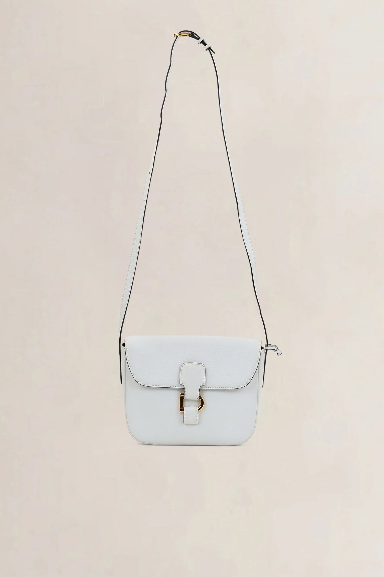 Delvaux White Leather Crossbody Bag