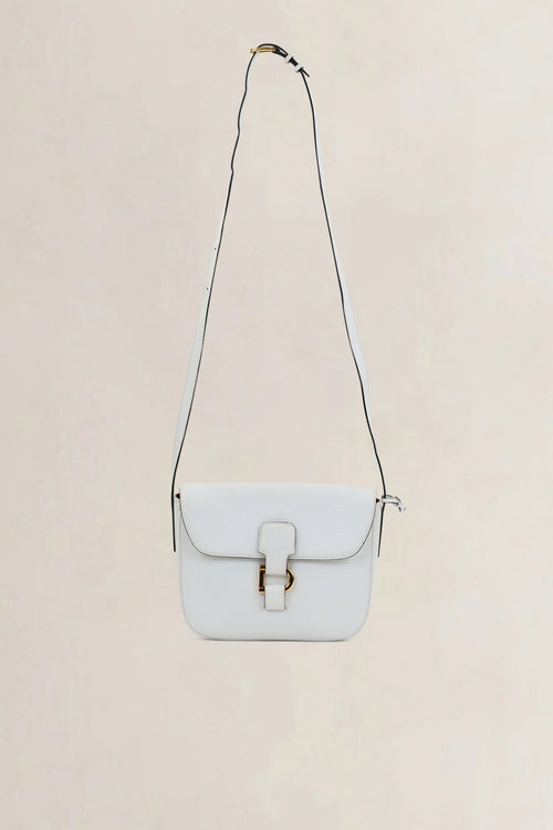 Delvaux White Leather Crossbody Bag