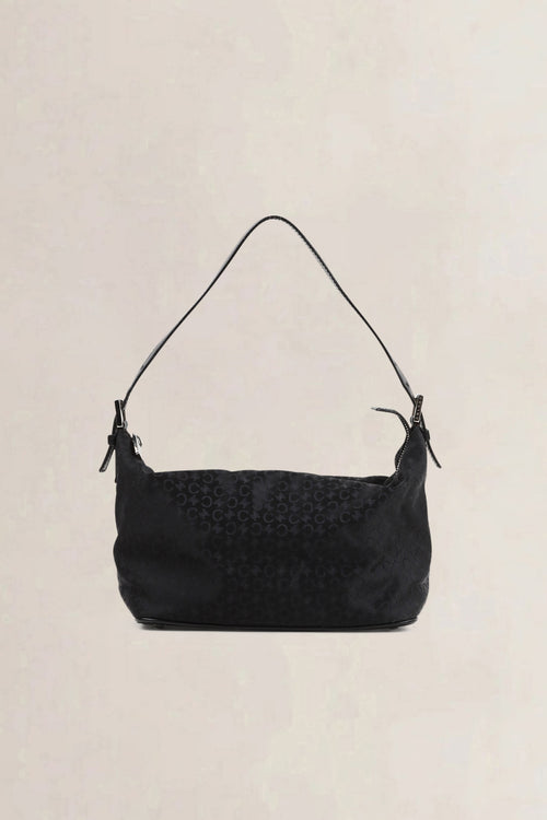 Céline Black Fabric Monogram Shoulder Bag