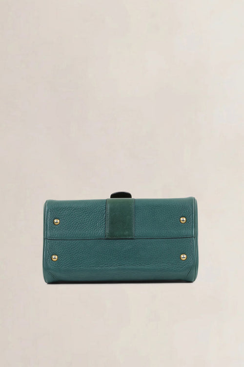 Delvaux Brillant PM Green Crossbody Bag