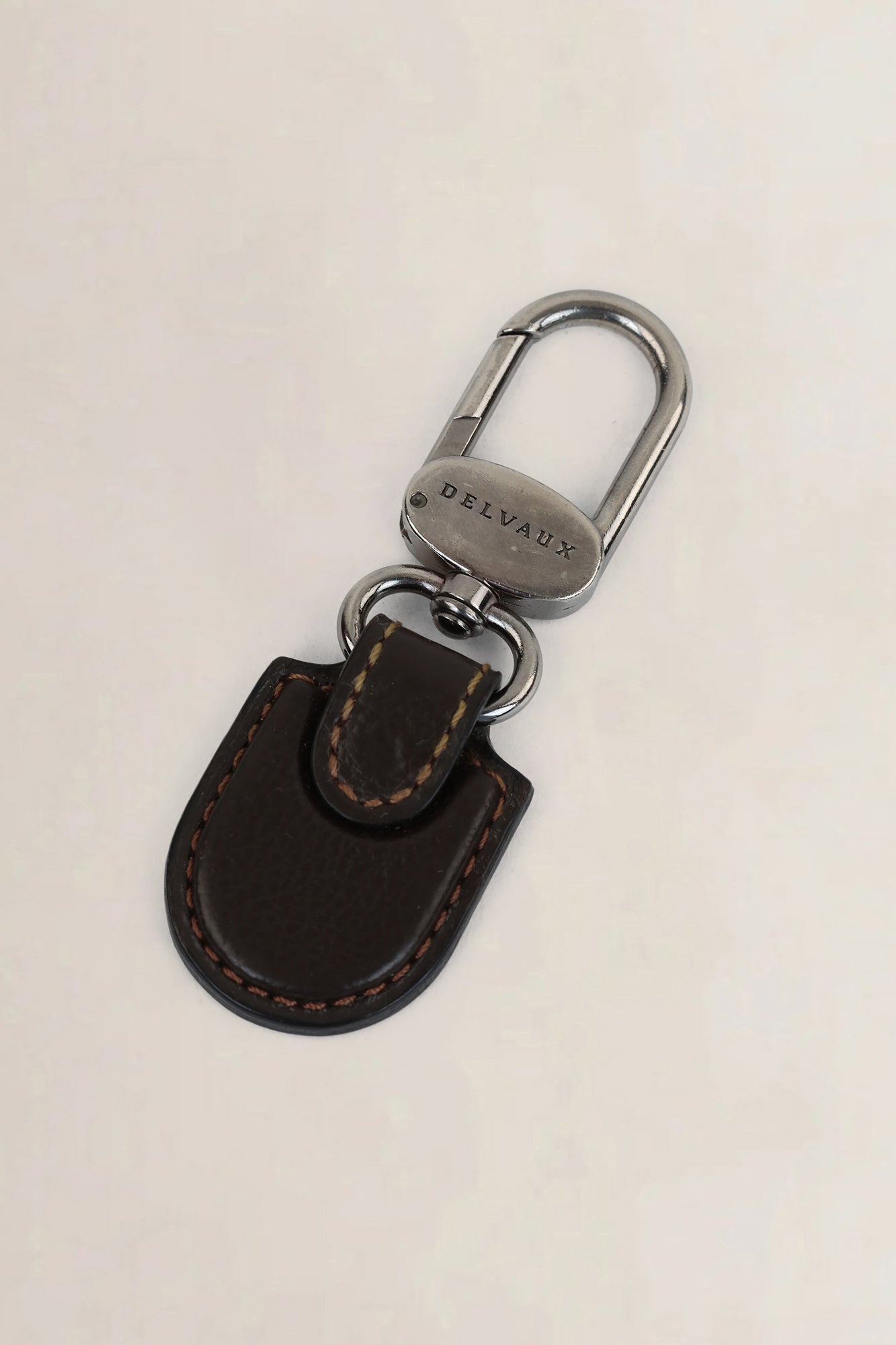 Delvaux Brown Key Holder