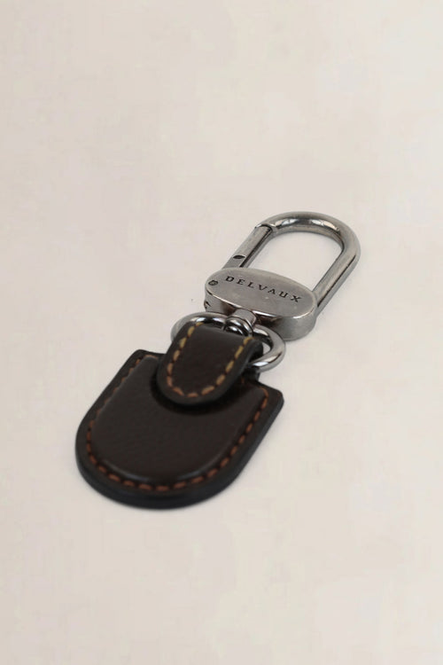 Delvaux Brown Key Holder