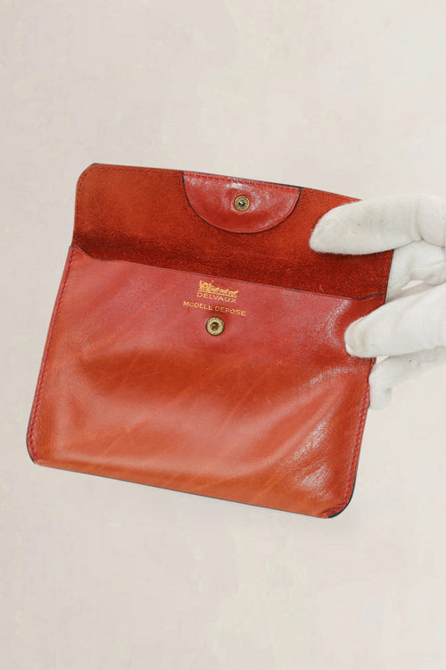 Delvaux Camel Leather Wallet