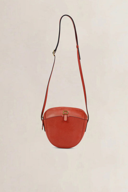 Delvaux Coral Leather Crossbody Bag