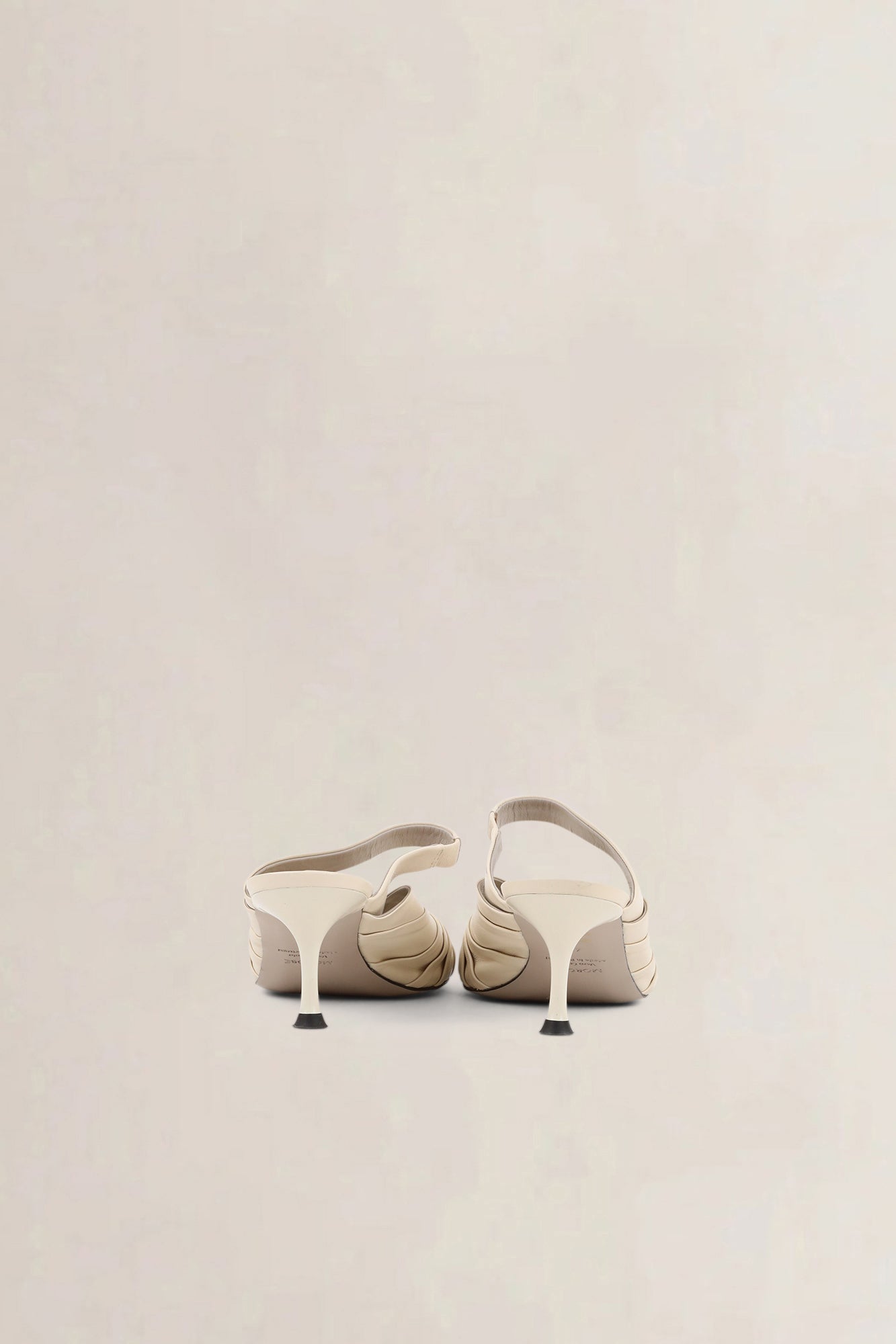 Morobé White Leather Knot Sandals