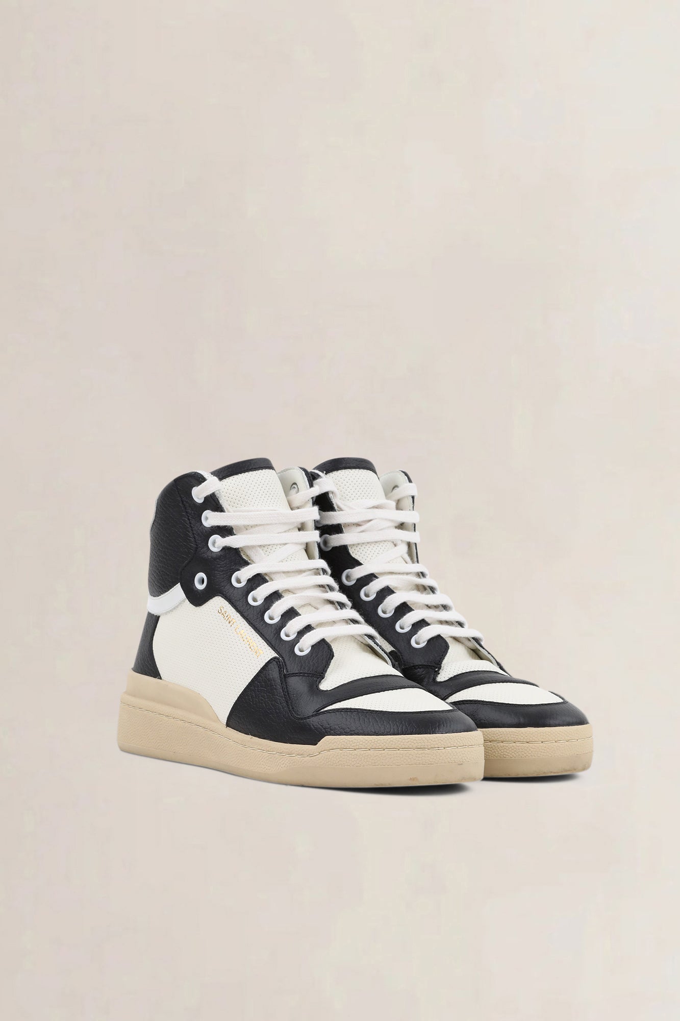 Saint Laurent Black High Top Sneakers