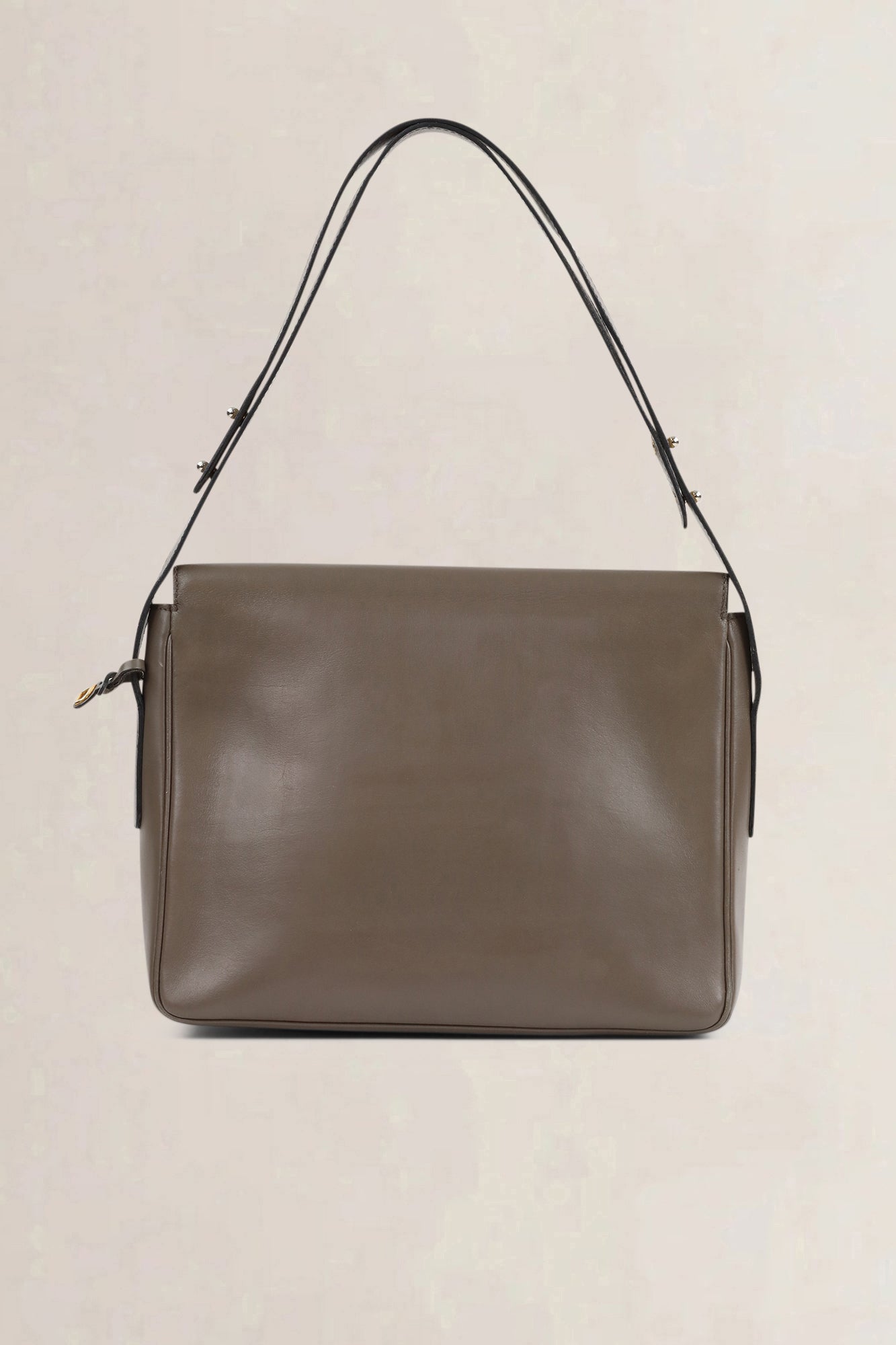 Delvaux Grey Leather Poirier Crossbody Bag