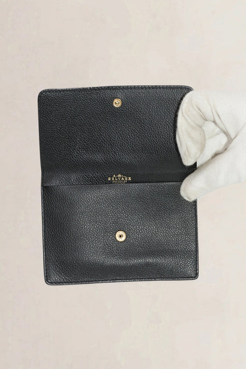 Delvaux Black Leather Wallet