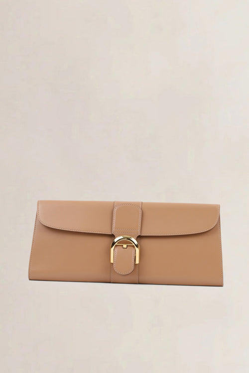 Delvaux Tan Leather Brillant Clutch