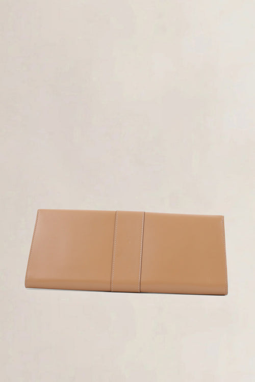 Delvaux Tan Leather Brillant Clutch