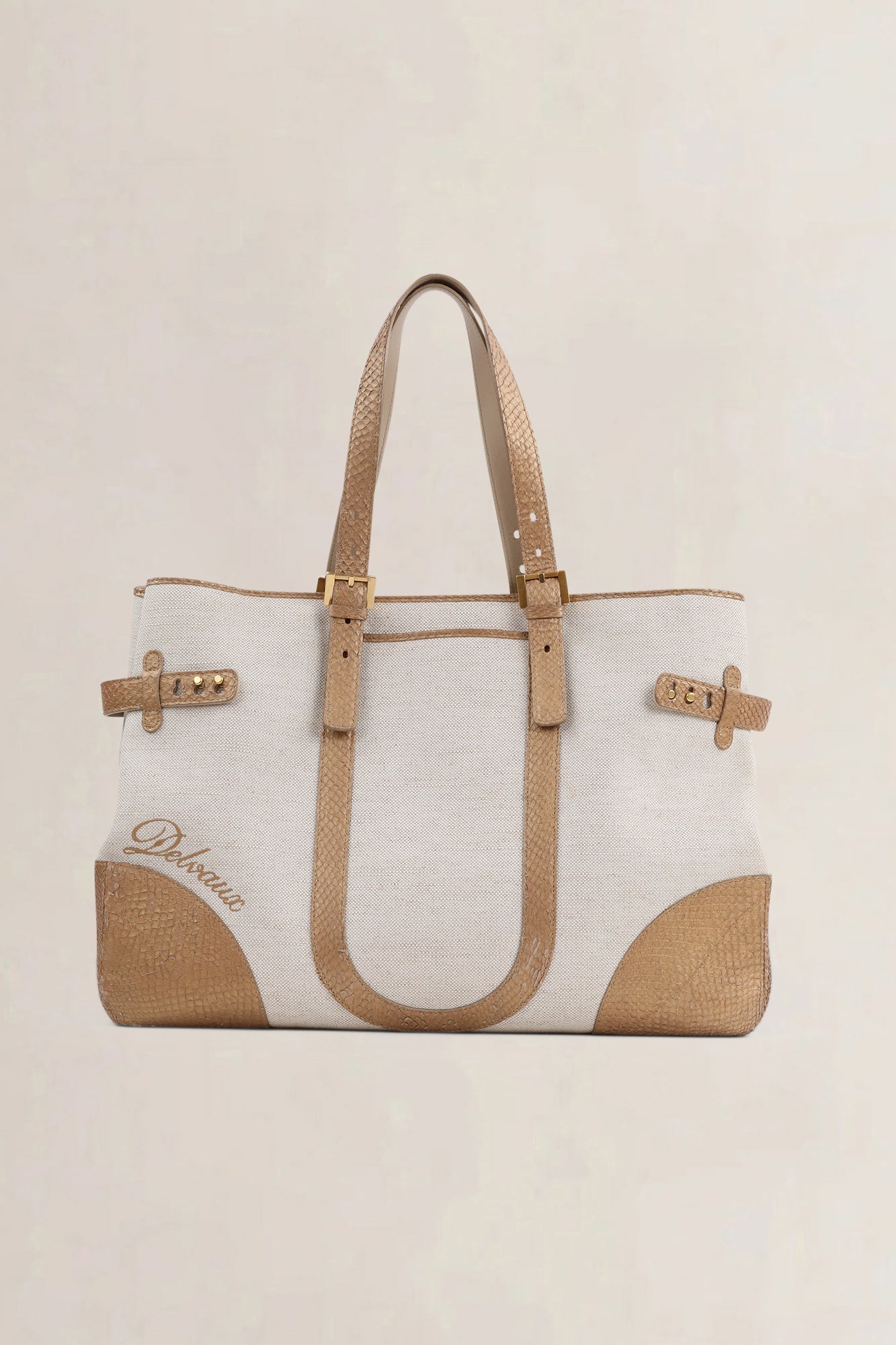 Delvaux Natural Tempête City MM Shoulder Bag